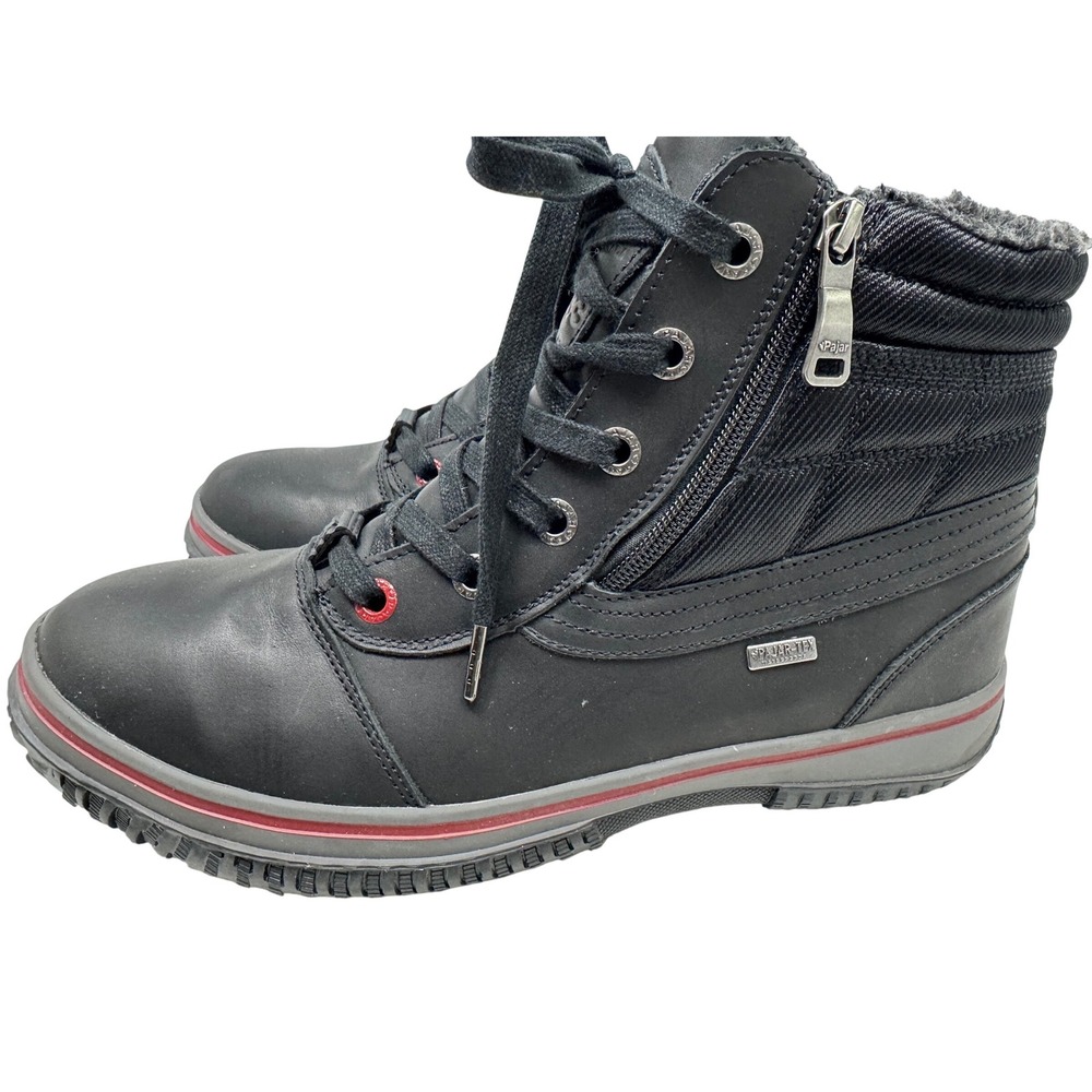 Pajar Tavin Winter Boots Mens 10-10.5‎ Black Waterproof Leather Insulated